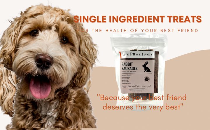 Live Pawsitive - Rabbit Sausage for Dogs