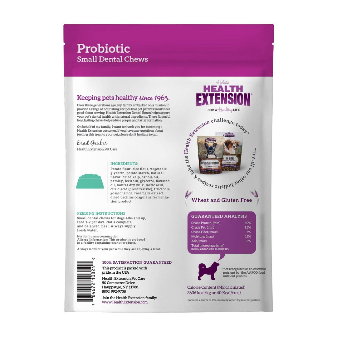Health Extension Pet Care - Probiotic Dental Bones: 14-pack