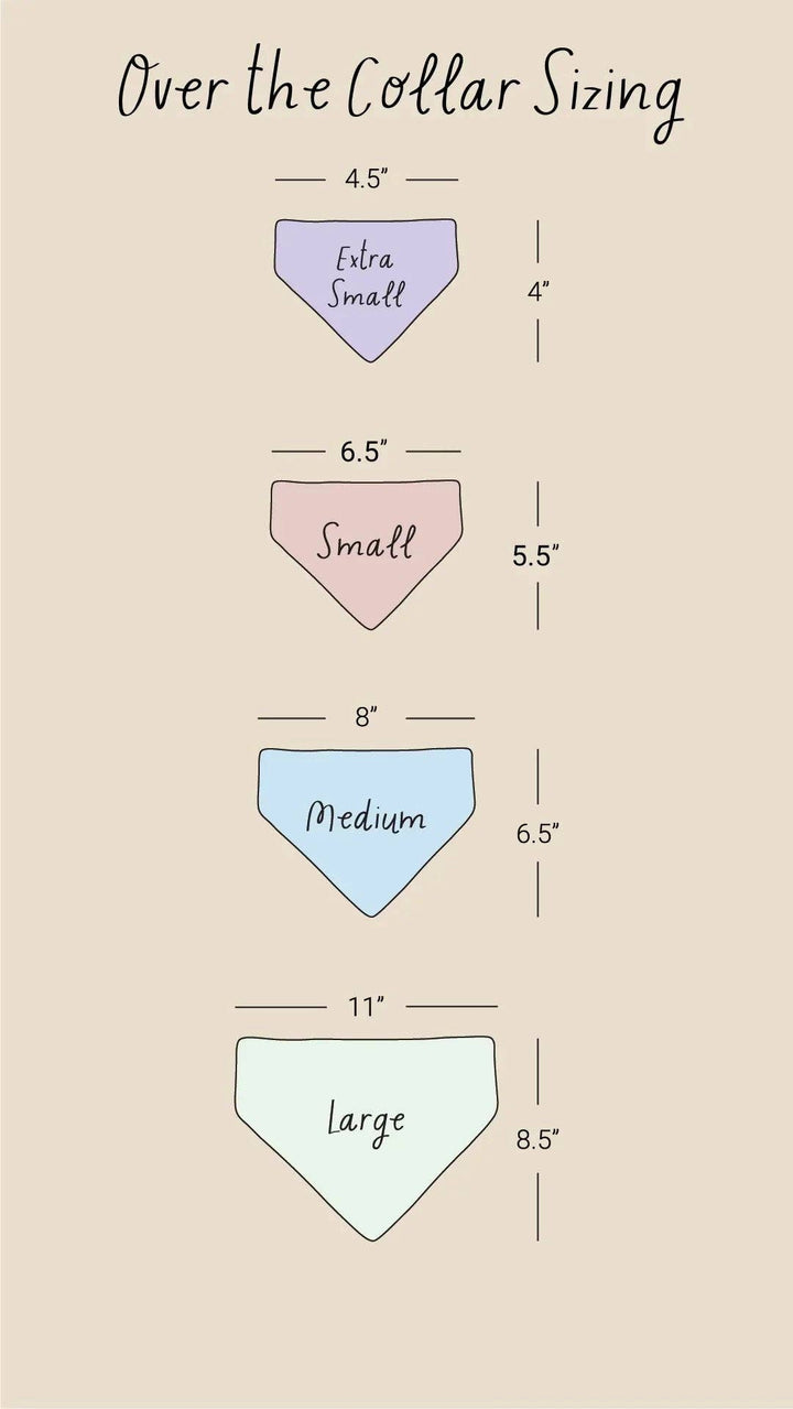 Dapple Dog Designs - Conversation Hearts Bandana - Valentine's Day Dog Bandana