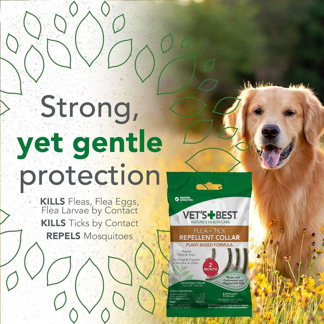 Klearwater Distribution - Vet's Best Flea and Tick Repellent Collar for Dogs - 4 month