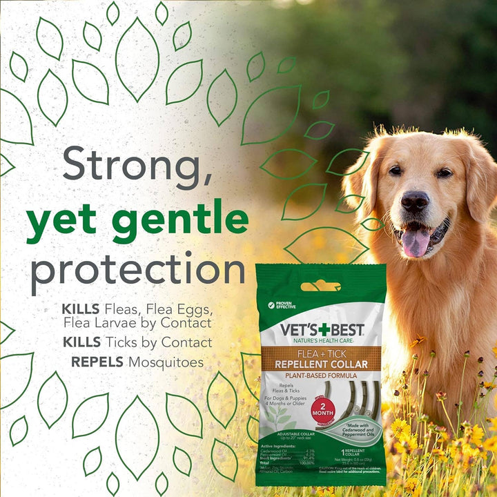 Klearwater Distribution - Vet's Best Flea and Tick Repellent Collar for Dogs - 4 month