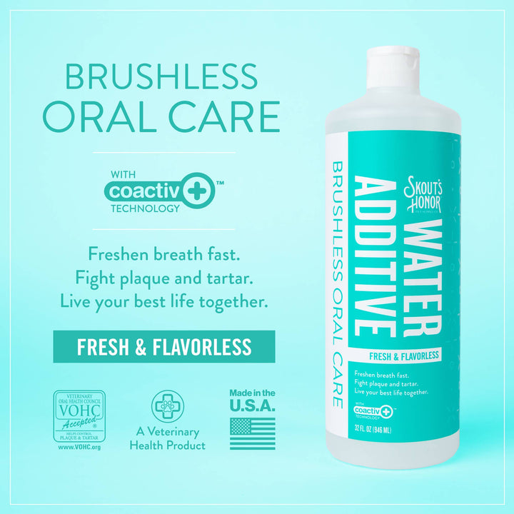 Pet Palette Distribution - Skout's Honor Oral Care Water Additive: Flavorless 32 oz