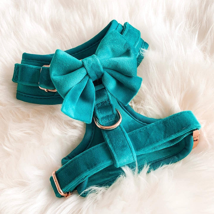 The Spotted Dog Company - Jade Velvet Harness: Medium