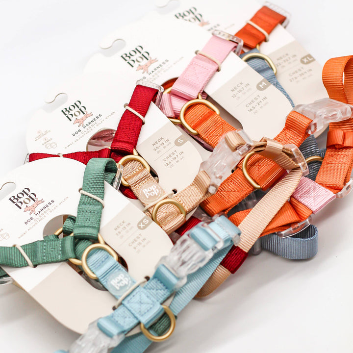 Bop Pop Pets - Classic Harness | Hunter Sky: Medium