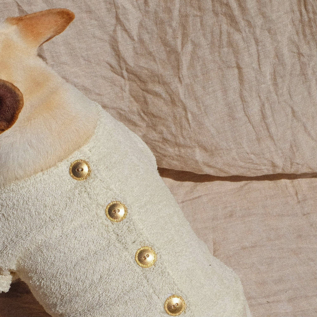 Saint Rue - Crème Terry Cloth Dog Shirt: Large