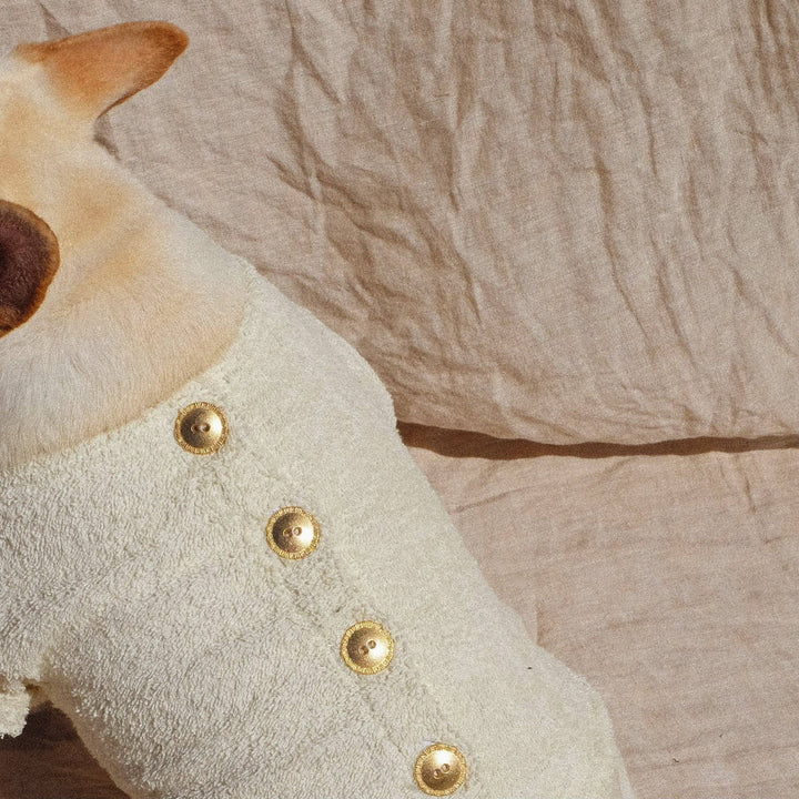 Saint Rue - Crème Terry Cloth Dog Shirt: Large