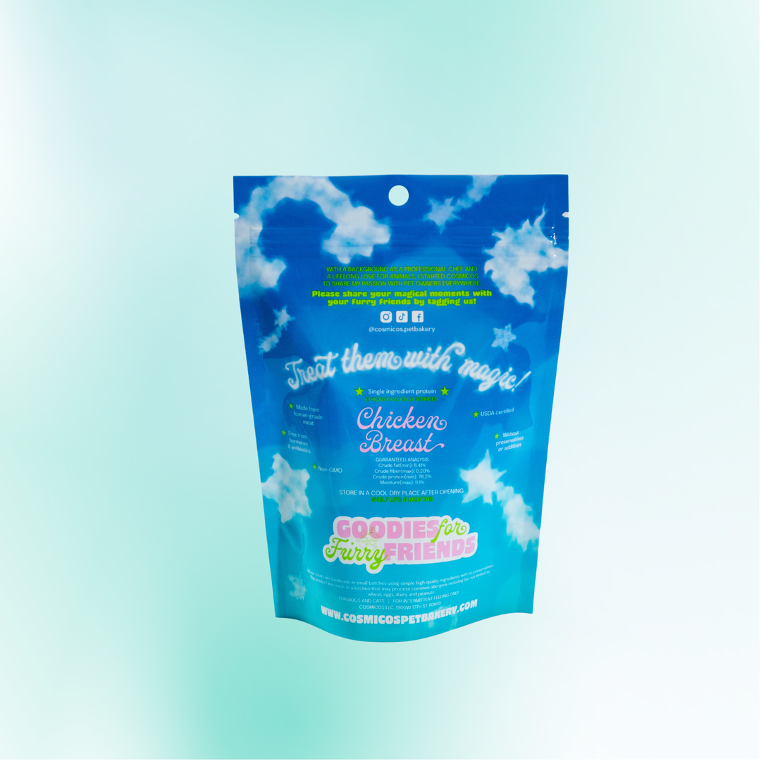 Cosmicos Pet Bakery - Chicken Breast Snackies | Treats for Cats and Dogs