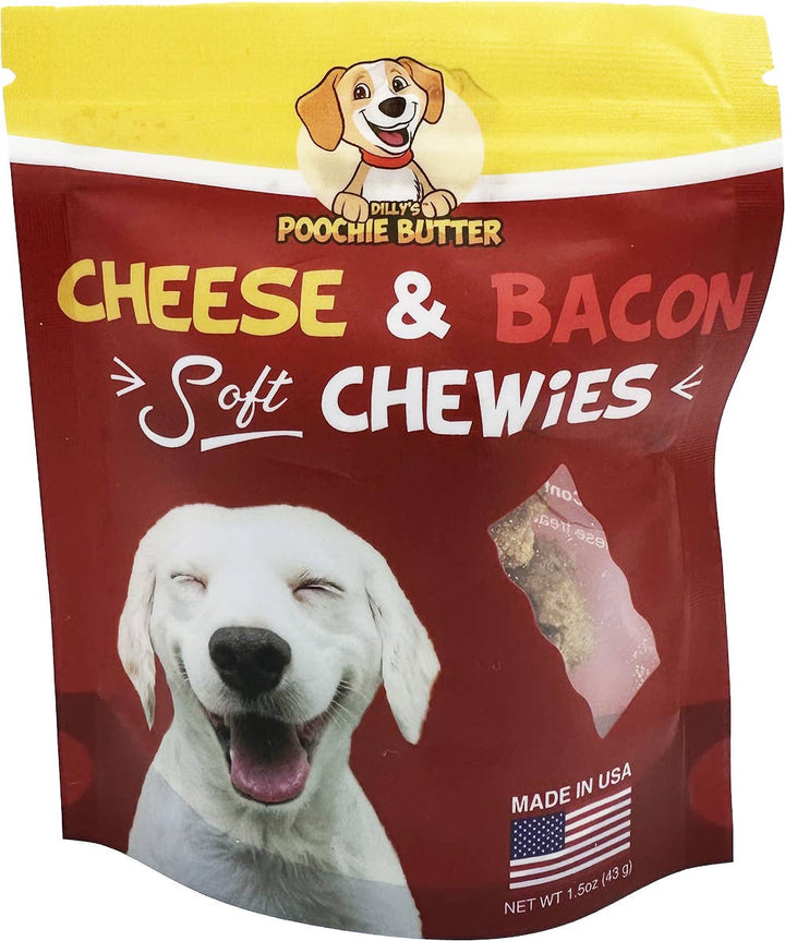 Poochie Butter - 8oz Bacon & Cheese Soft Chewy Dog Treats: 8oz