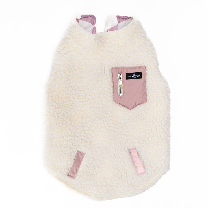 The Checked Out Reversible Teddy Vest: Medium