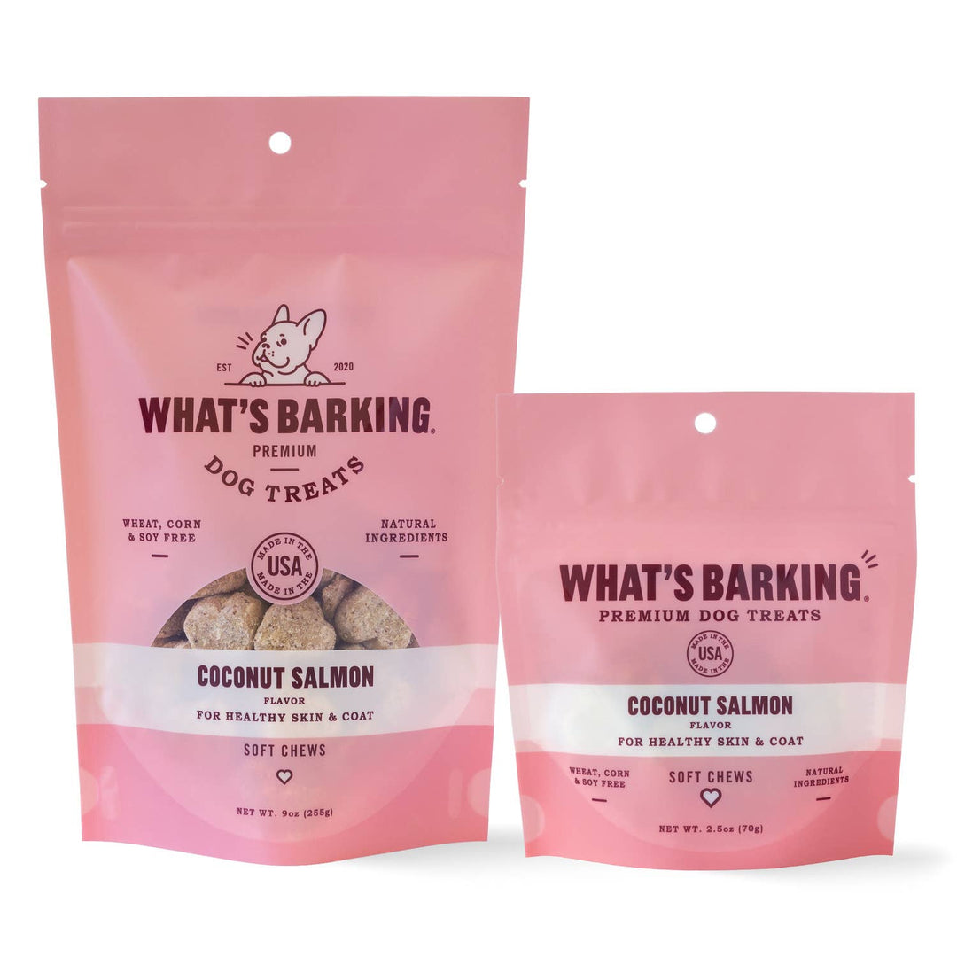 Coconut Salmon Soft Chew Dog Treats, 2.5oz Case