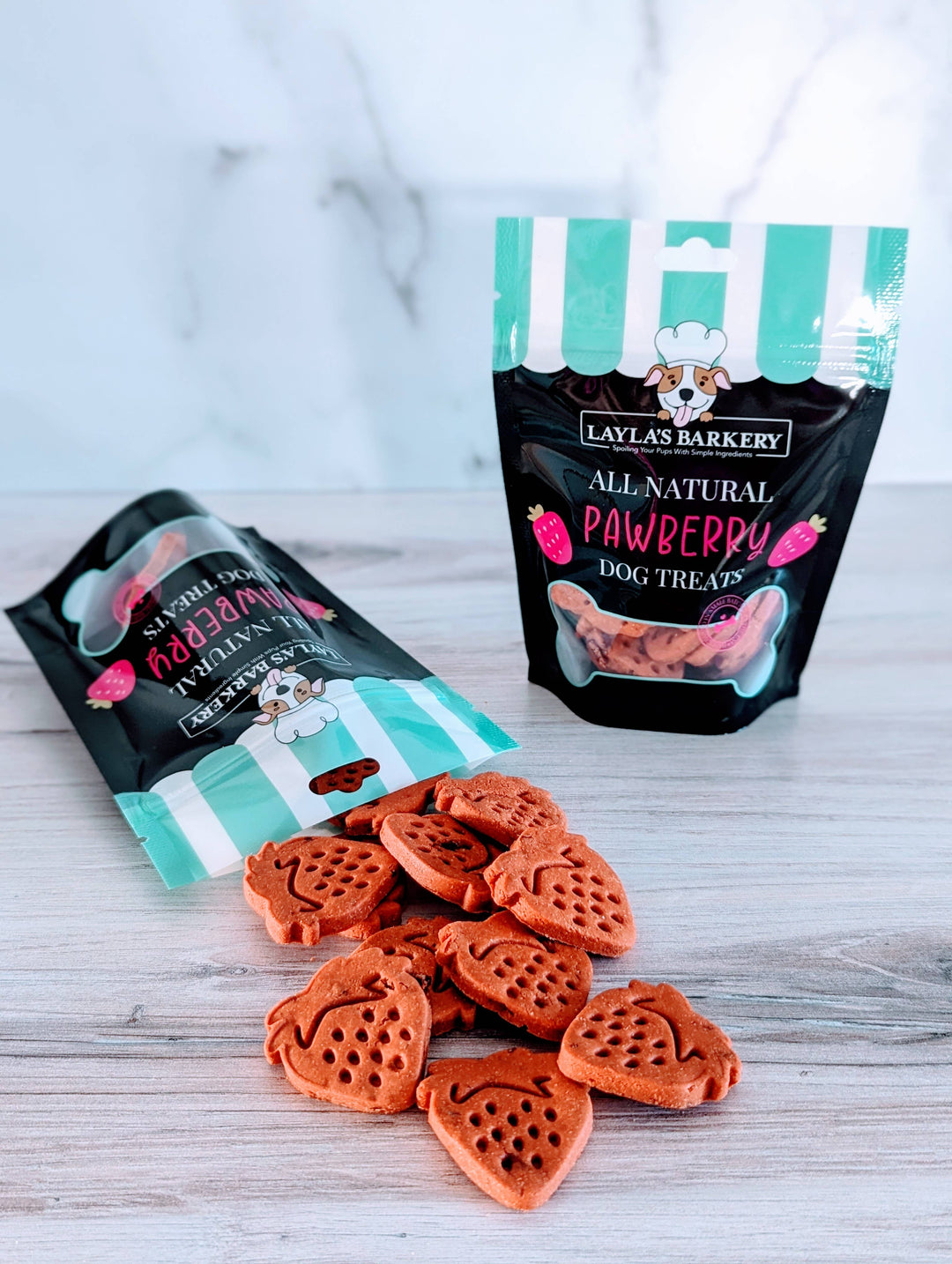 Layla's Barkery - All Natural Pawberry Dog Treats
