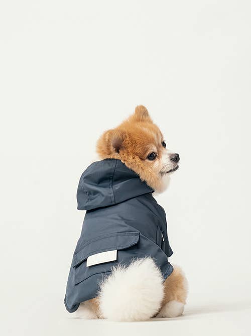 PEHOM - Raincoat - Blue: XS