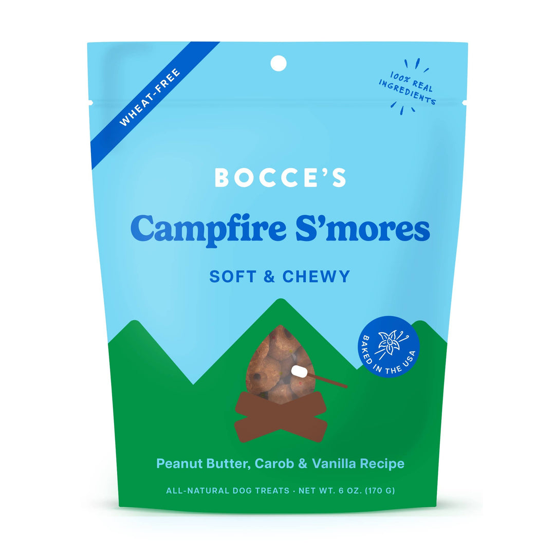 Pet Palette Distribution - Bocce's Bakery Campfire S'mores Soft & Chewy Dog Treats 6oz