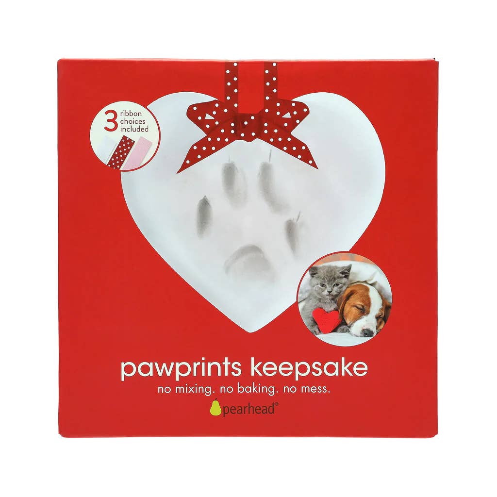 Pet Palette Distribution - Pearhead Pawprints Keepsake, Heart White