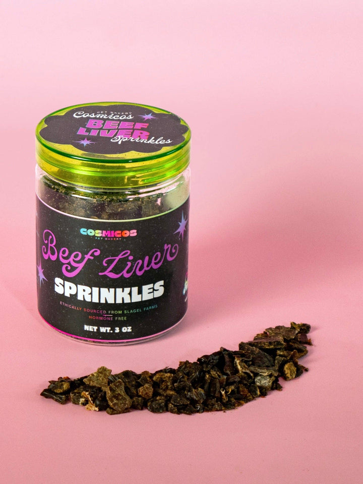 Cosmicos Pet Bakery - Beef Liver Sprinkles | Food Topper for Cats and Dogs