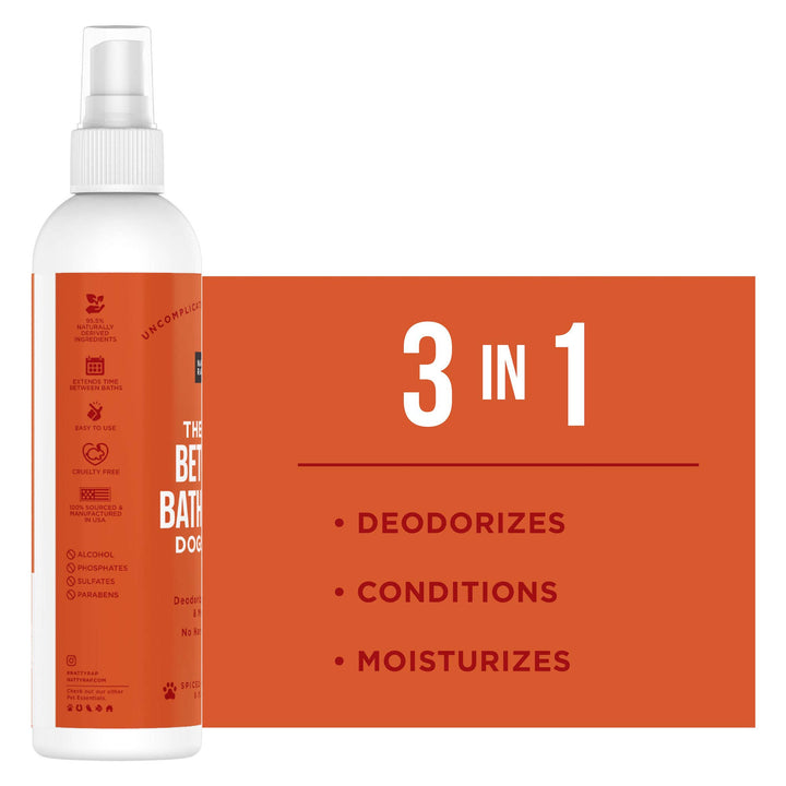 Natural Rapport - The Only Between Bath Spray Dogs Need - Apple & Pumpkin: 8 ounce