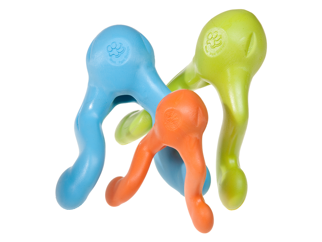 West Paw - Tizzi® Puzzle Treat-Dispensing Dog Enrichment Toy: S / Aqua Blue