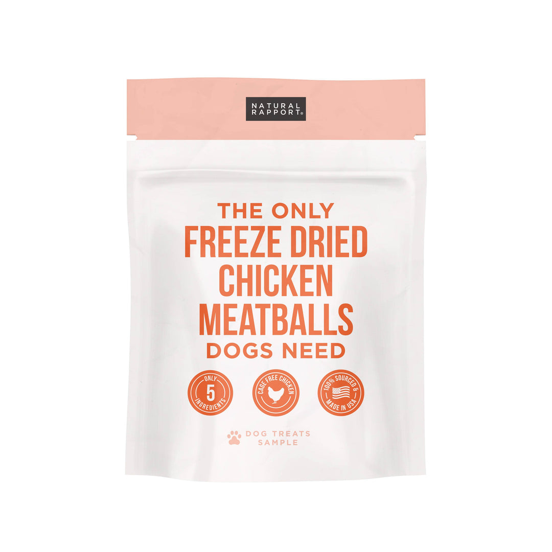 Natural Rapport - The Only Freeze Dried Chicken Meatballs Dogs Need: 4 oz