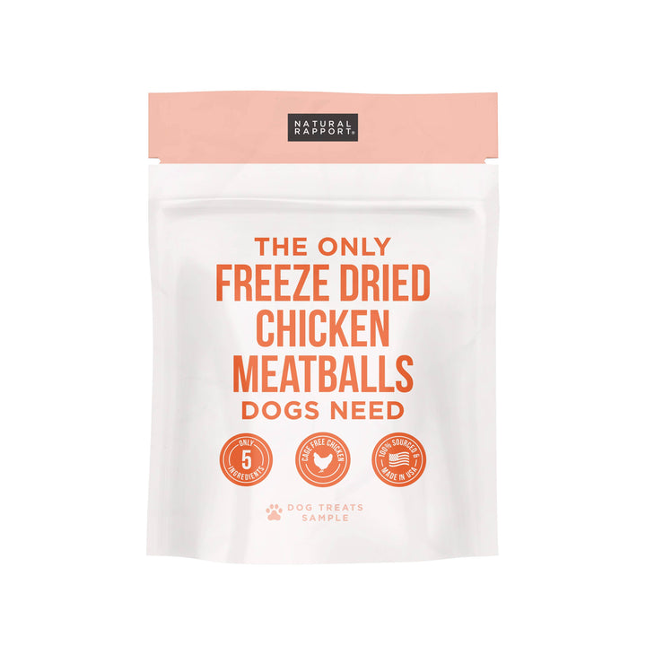 Natural Rapport - The Only Freeze Dried Chicken Meatballs Dogs Need: 4 oz