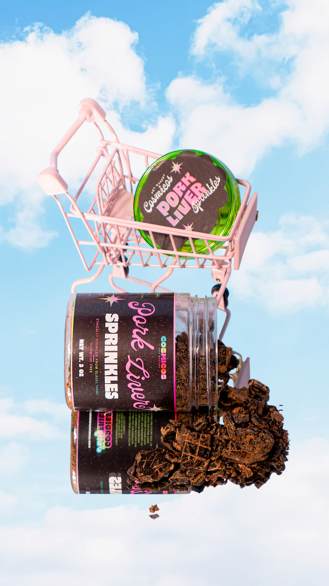 Cosmicos Pet Bakery - Pork Liver Sprinkles Food Topper For Dogs and Cats