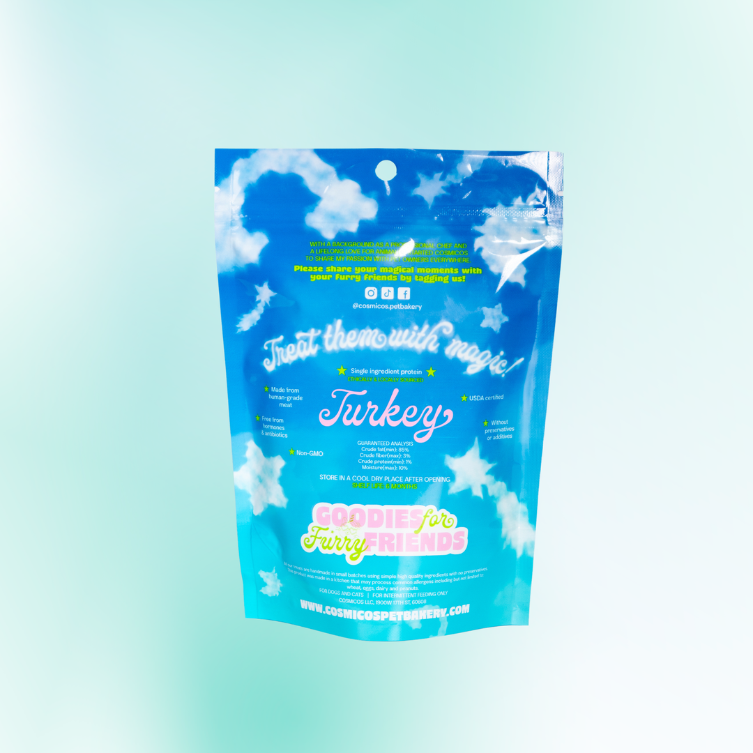 Cosmicos Pet Bakery - Turkey Breast Snackies | Treats for Cats and Dogs