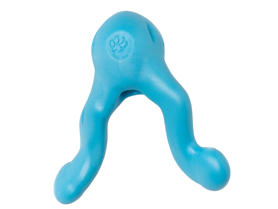 West Paw - Tizzi® Puzzle Treat-Dispensing Dog Enrichment Toy: S / Aqua Blue