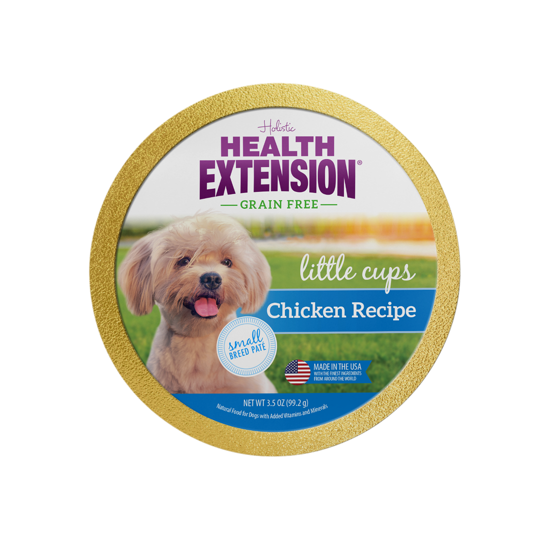 Health Extension Pet Care - Little Cups Chicken for Small Breeds Variety Pack: Chicken & Turkey Variety Pack - Small Breed 3.5oz