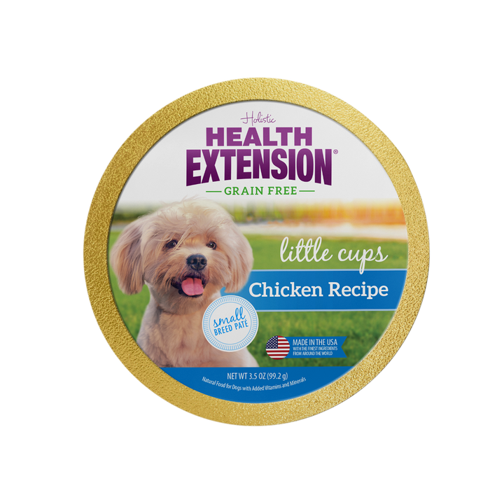 Health Extension Pet Care - Little Cups Chicken for Small Breeds Variety Pack: Chicken & Turkey Variety Pack - Small Breed 3.5oz