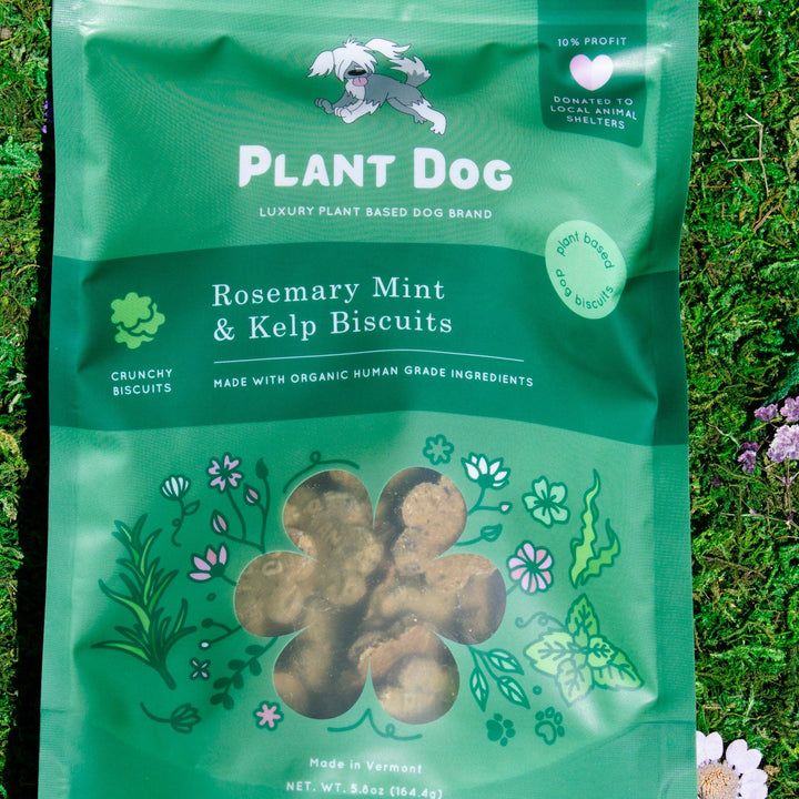 Plant Dog LLC - Rosemary Mint and Kelp Biscuit- Natural Breath Refresher