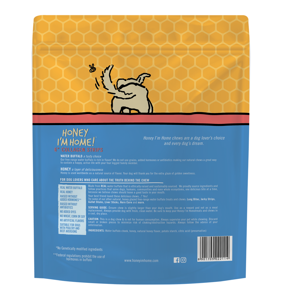 Honey I'm Home - 6" COLLAGEN STRIPS