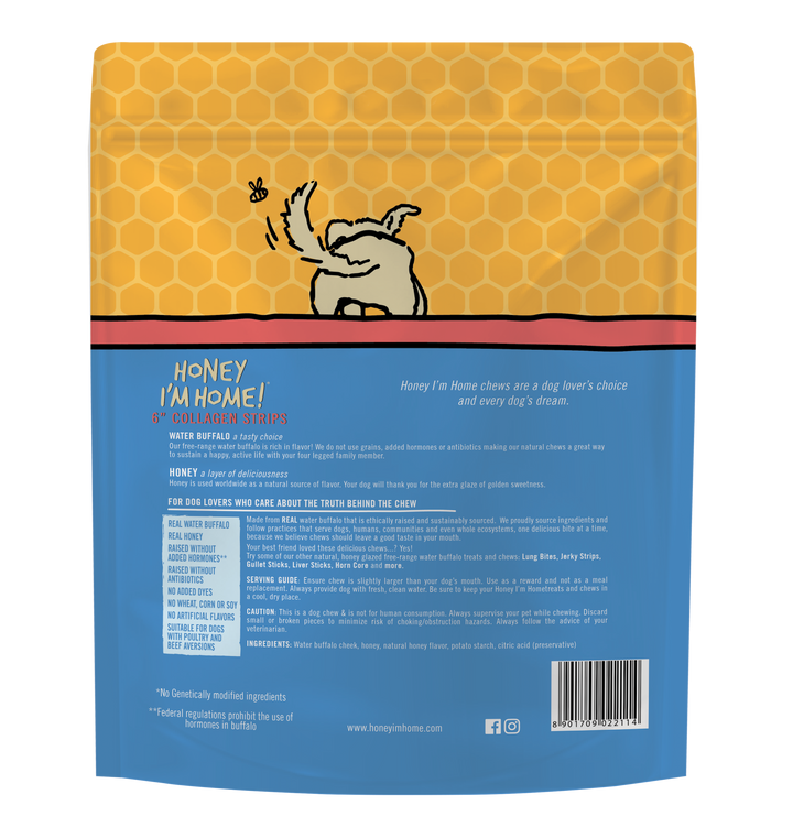Honey I'm Home - 6" COLLAGEN STRIPS