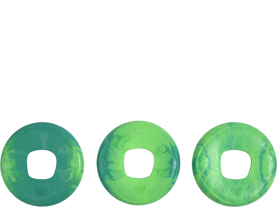 West Paw - Sailz® Dog Frisbee Fetch Toy: Large / Emerald