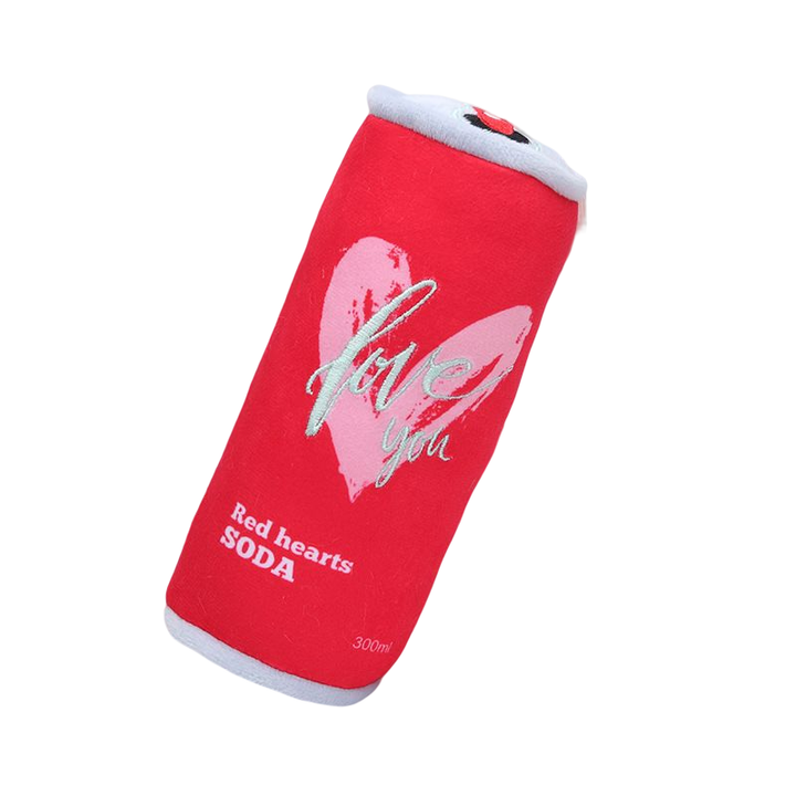 Cheerhunting - Petkin - Soda Dog Squeaky Toy: Pink