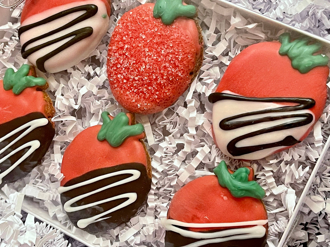 YumYum4DOGS - Decadent Strawberries dog treats: Large