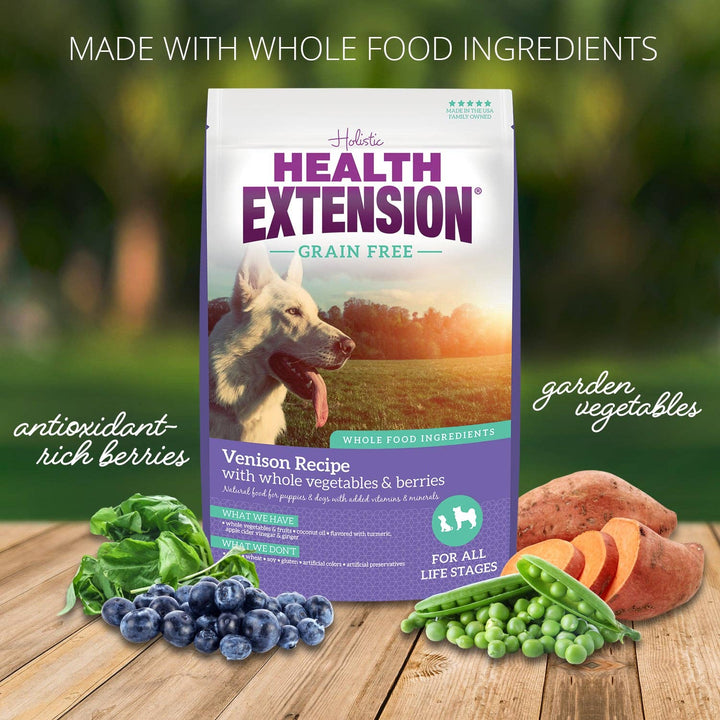 Health Extension Pet Care - Grain Free Venison & Sweet Potato Recipe: 4lb