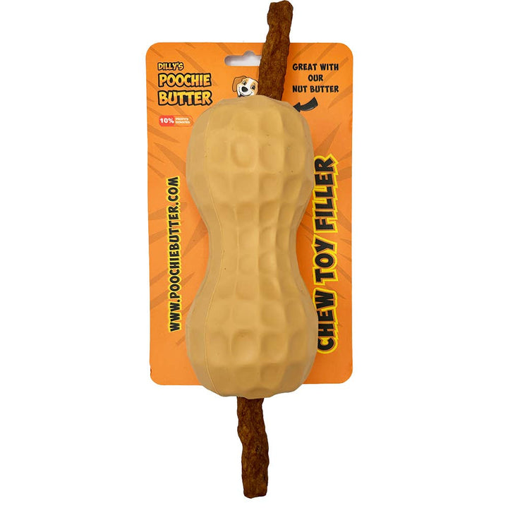 Poochie Butter - Toy Filler + 10" Beef Stick: Medium (25-70lbs)