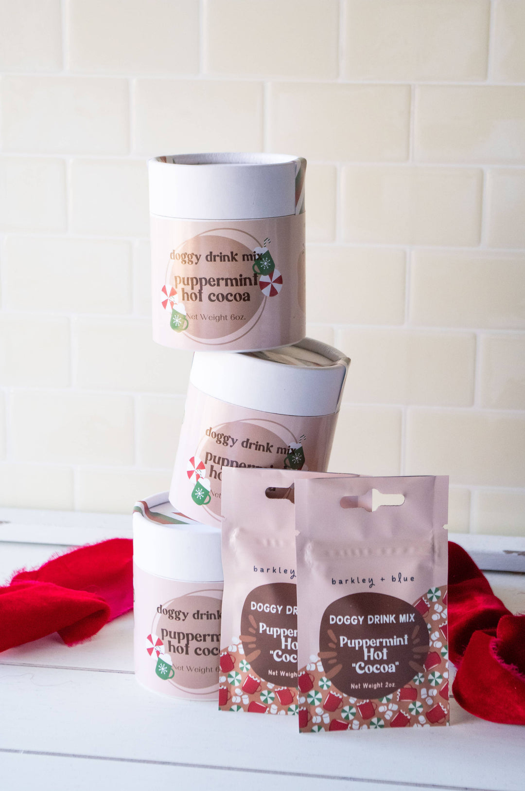 Barkley & Blue - Puppermint Cocoa - Drink Mix for Dogs - Carob Goat Milk Mix: 2oz bag