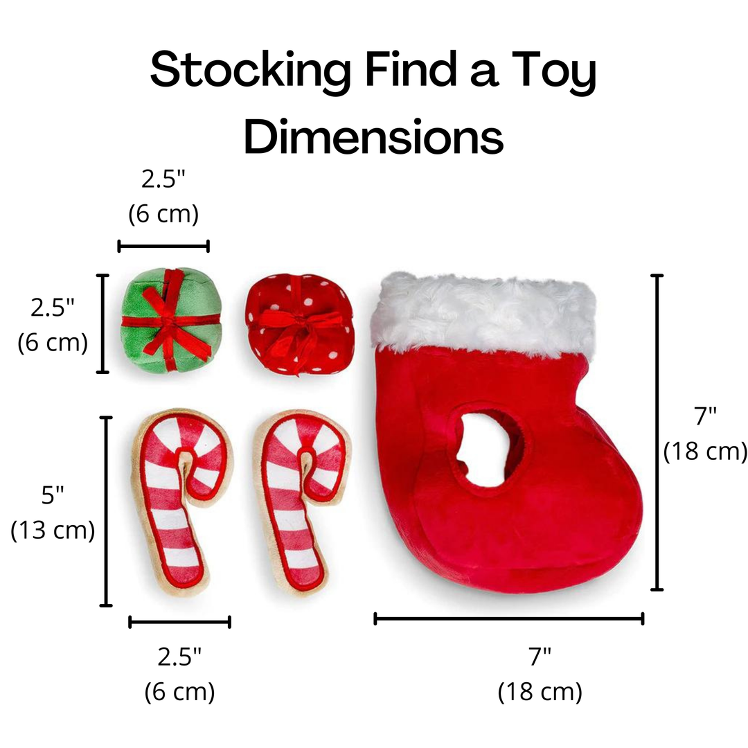 Midlee Designs - Midlee Find a Toy Christmas Stocking Dog Toy