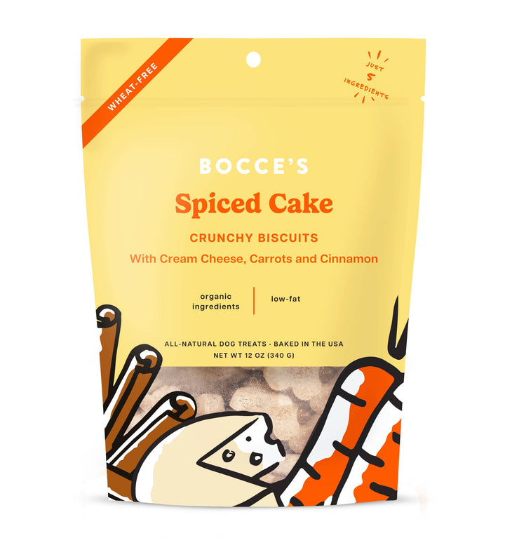 Pet Palette Distribution - Bocce's Bakery Spiced Cake Small Batch Biscuit Treats 12oz