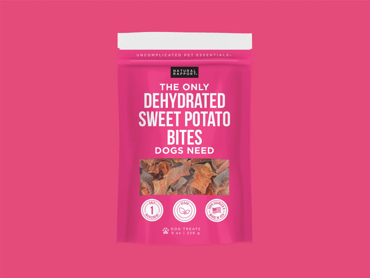 Natural Rapport - The Only Dehydrated Sweet Potato Bites Dogs Need: 8 oz