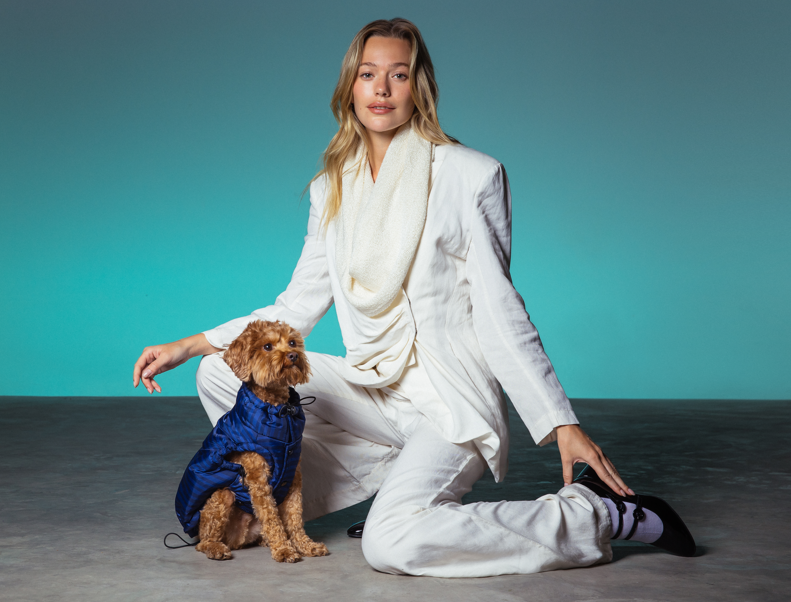 maxbone - Striped Easy Fit Jacket: Blue / XXL