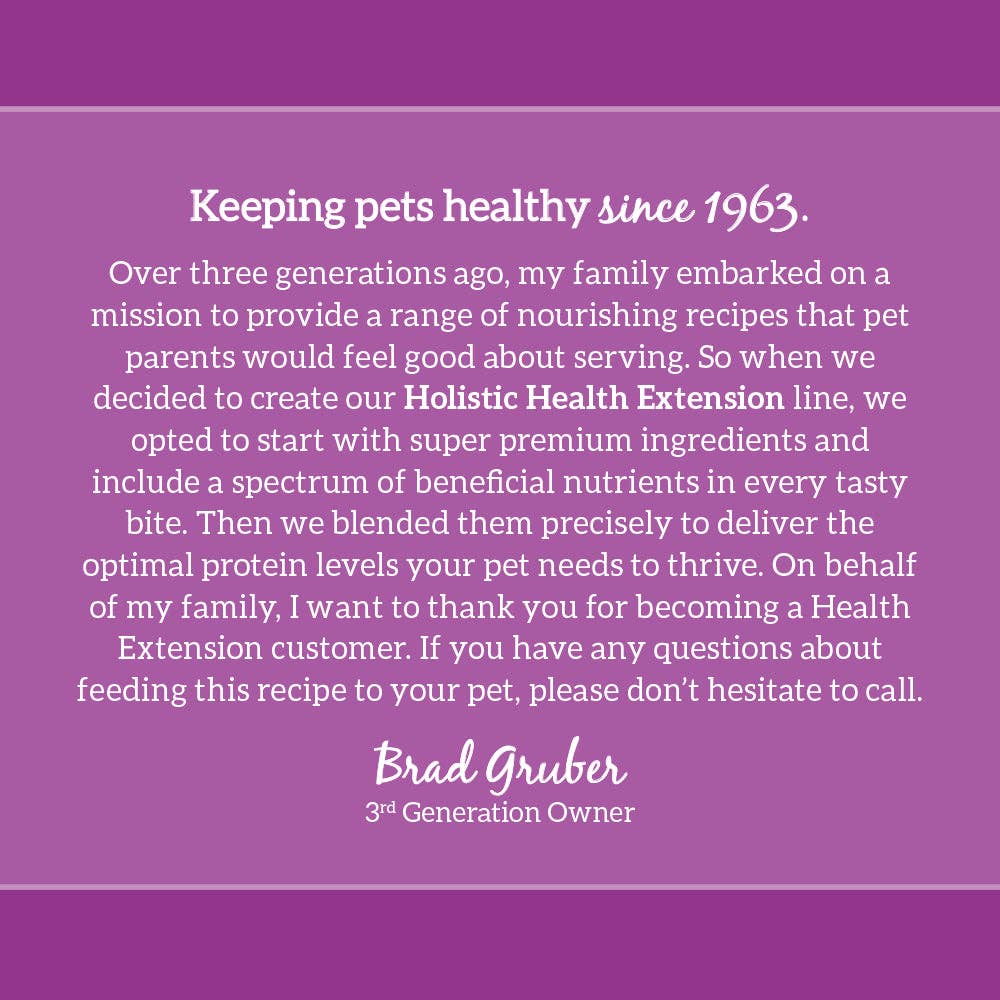 Health Extension Pet Care - Grain Free Venison & Sweet Potato Recipe: 4lb