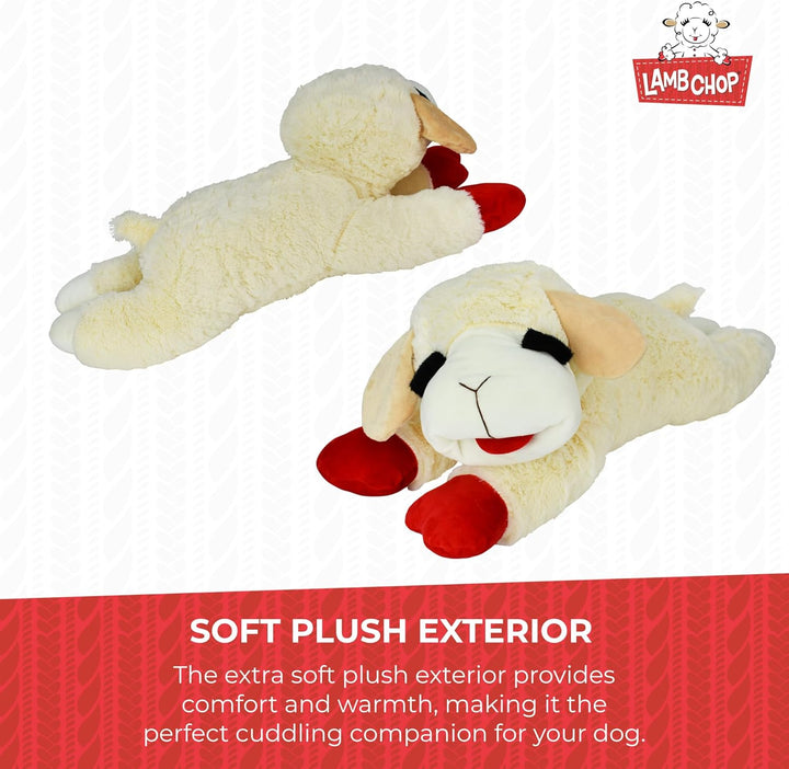 Multipet Lamb Chop Plush Dog Toy Jumbo 24"