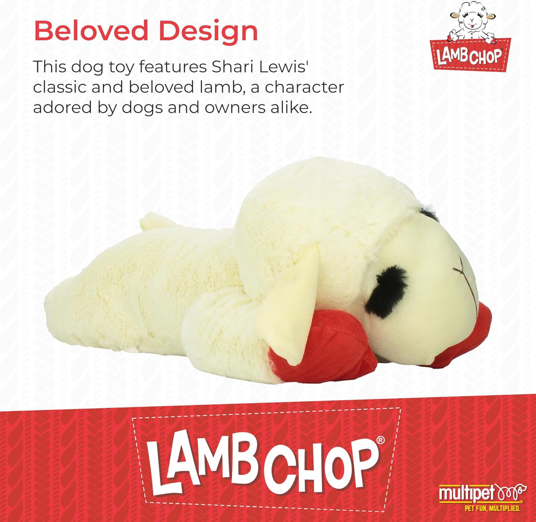 Multipet Lamb Chop Plush Dog Toy Jumbo 24"
