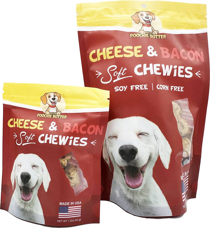 Poochie Butter - 8oz Bacon & Cheese Soft Chewy Dog Treats: 8oz