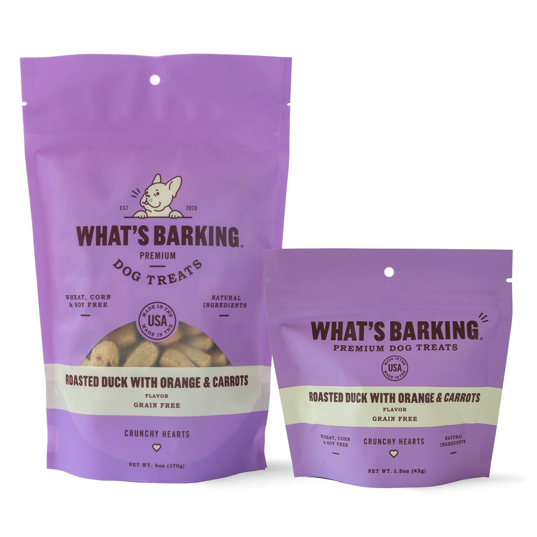 Roasted Duck w/ Orange & Carrot Crunchy Dog Treats, 1oz Case