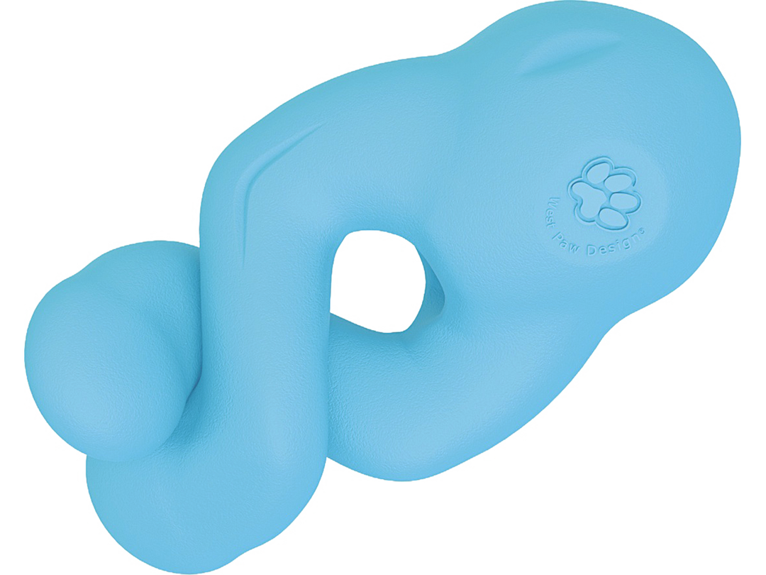 West Paw - Tizzi® Puzzle Treat-Dispensing Dog Enrichment Toy: S / Aqua Blue
