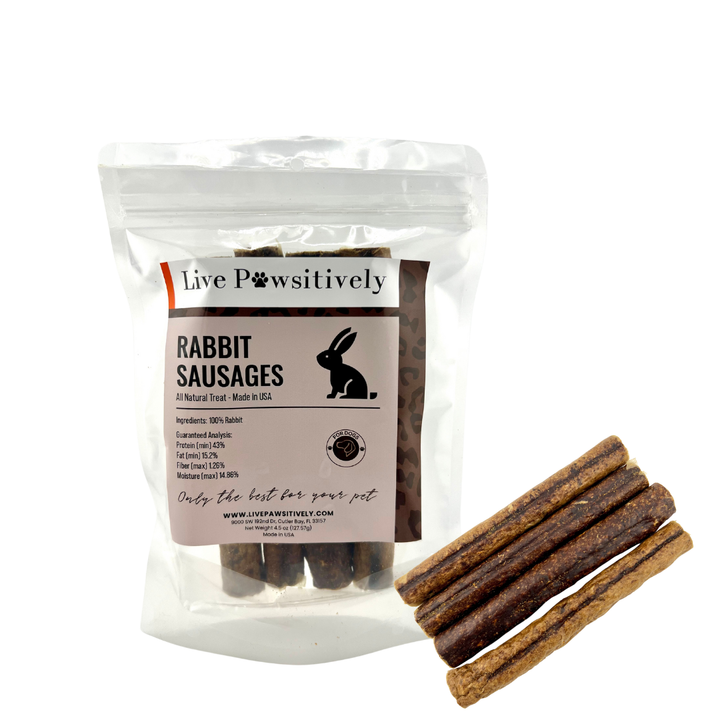 Live Pawsitive - Rabbit Sausage for Dogs