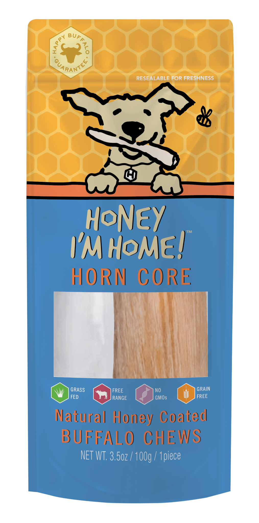 Honey I'm Home - Horn Core - Long-lasting Dog Chew