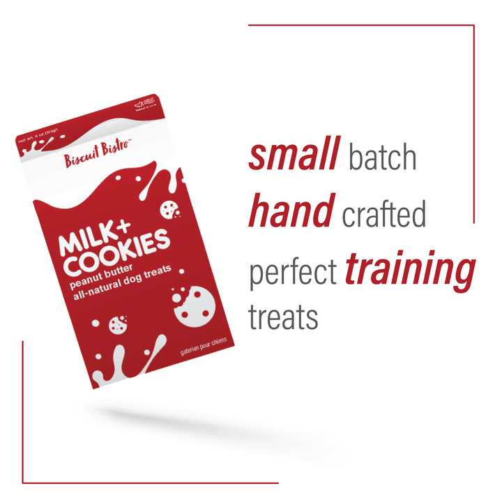 Petknowledgy by Spunky Pup - Milk + Cookies - Peanut Butter Dog Treats - 4 oz